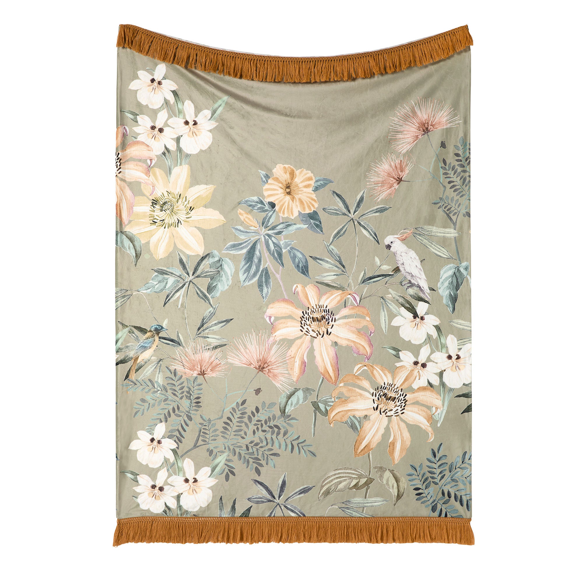 Sagara Throw by Soiree in Green 130 x 180cm - Throw - Soiree