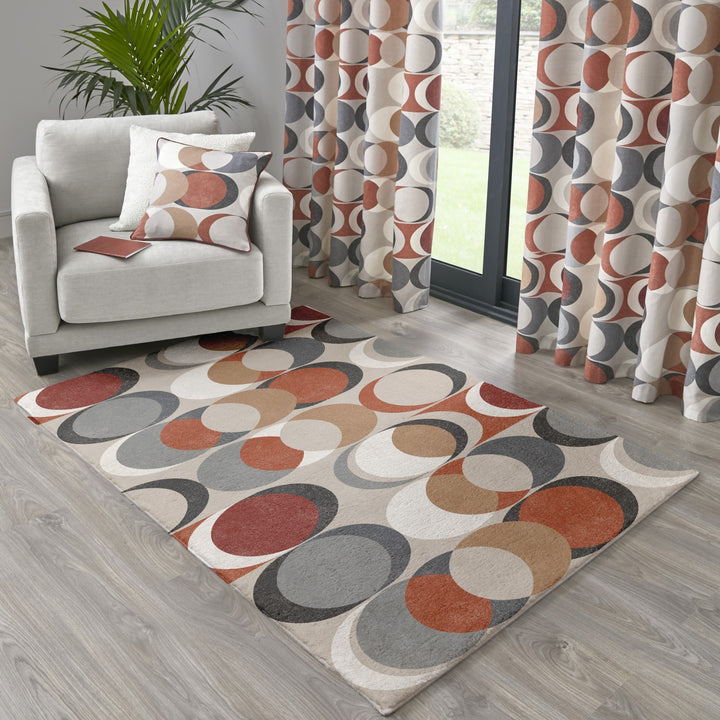 Sander Washable Rug by Fusion in Spice 120 x 180cm