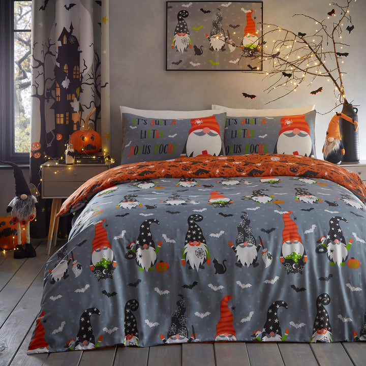 Scary Gonks Duvet Cover Set by Bedlam in Grey - Duvet Cover Set - Bedlam