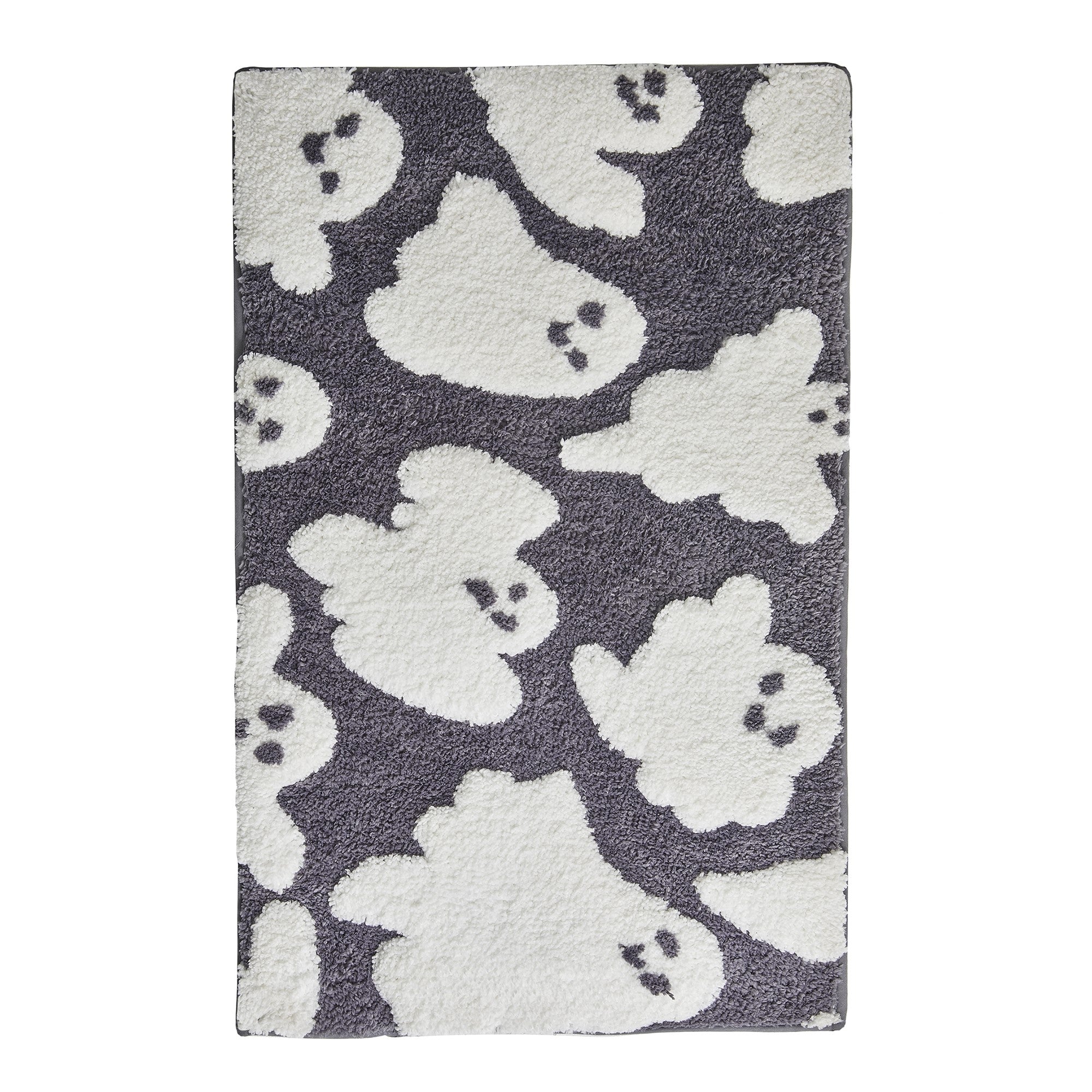 Halloween Spooky Ghosts Bath Mat by Fusion Bathroom in Grey 50 x 80cm