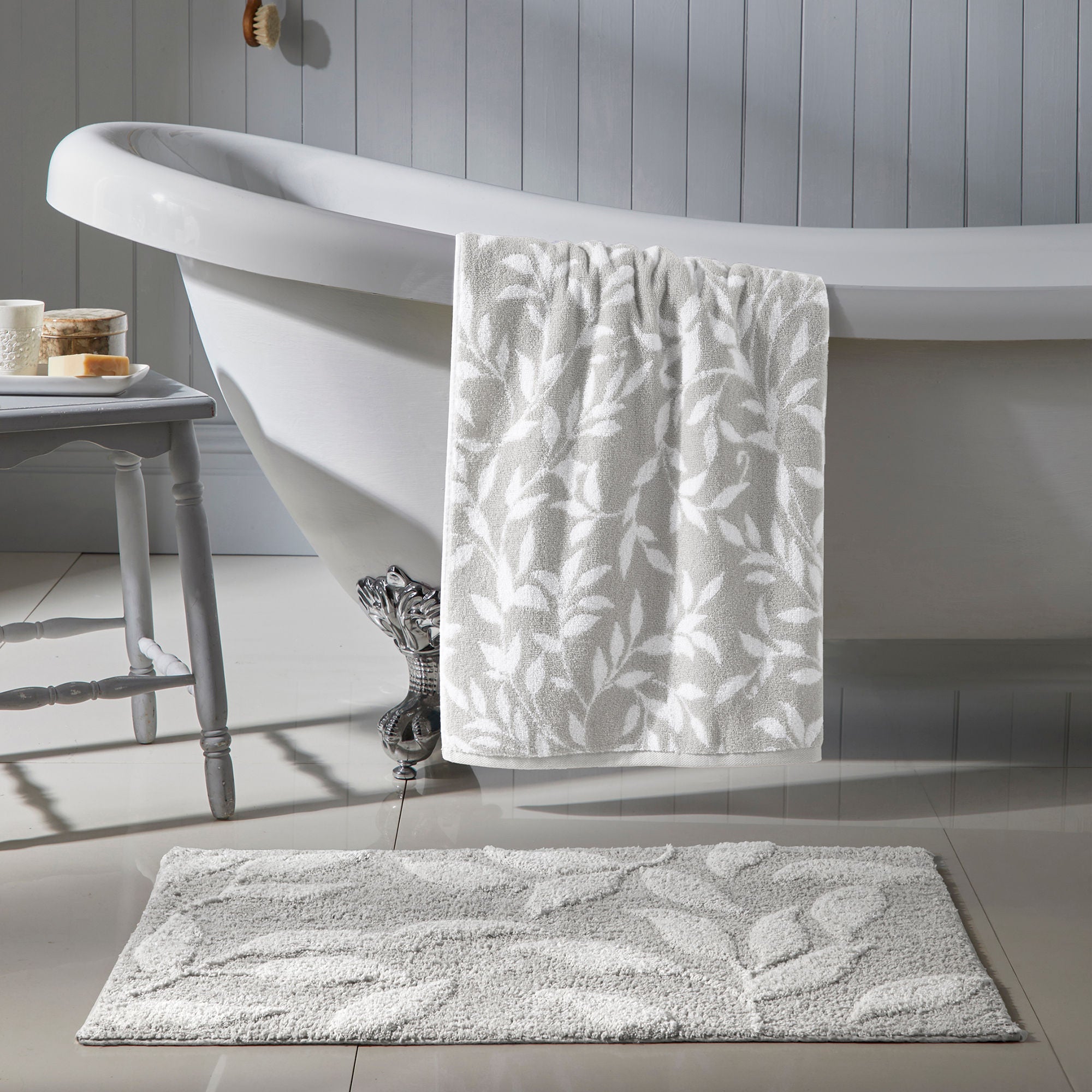 Sandringham Towels by Dreams & Drapes Bathroom in Grey - Towels - Dreams & Drapes Bathroom