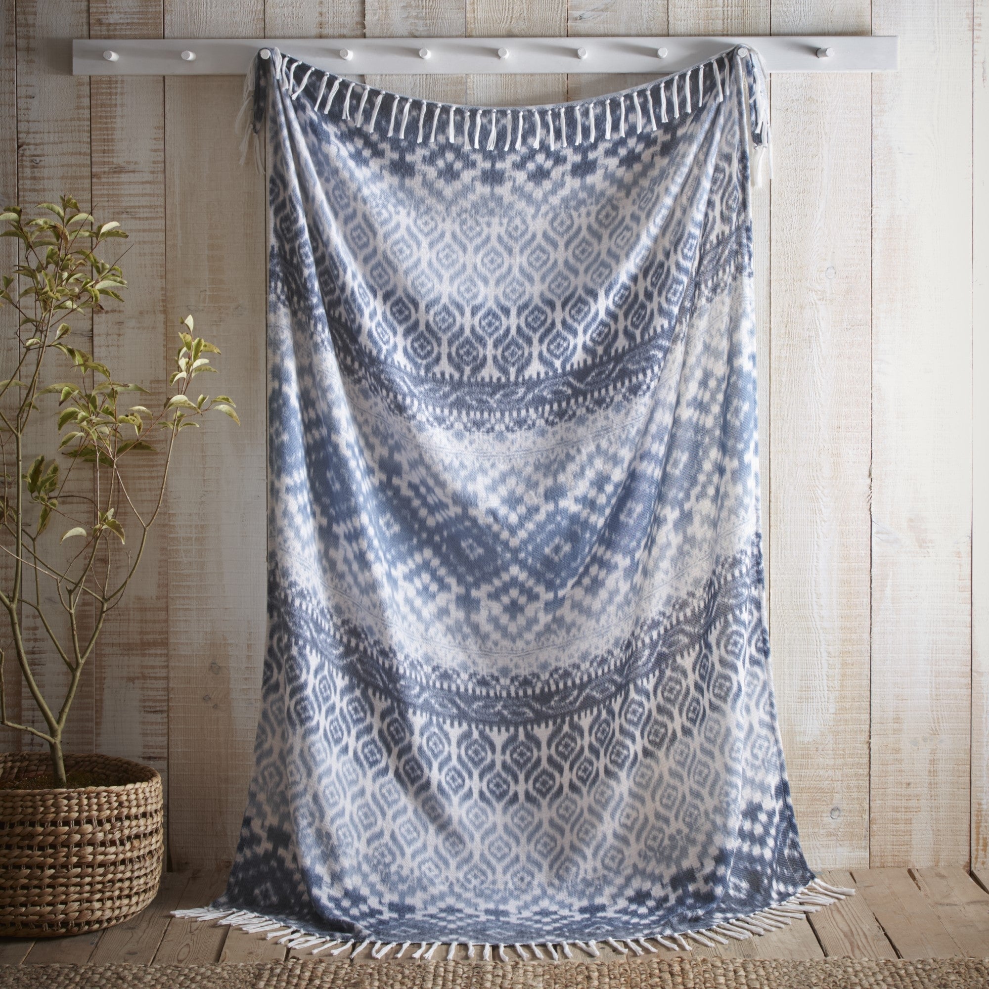 Sakari Bedspread by Appletree Hygge in Blue 130cm x 180cm - Bedspread - Appletree Hygge