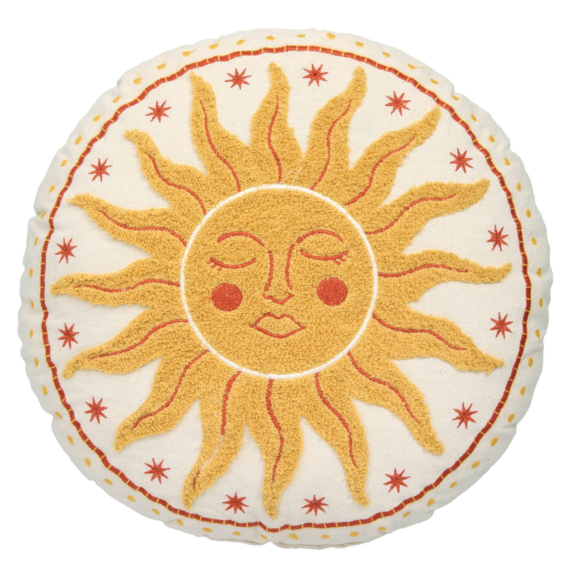 Soleil Round Cushion in Yellow - Round Cushion - Fusion