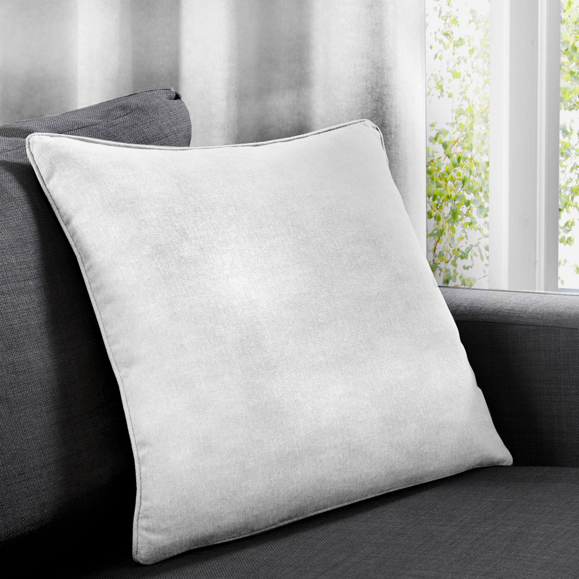Sorbonne Cushion by Fusion in White 43 x 43cm - Cushion - Fusion
