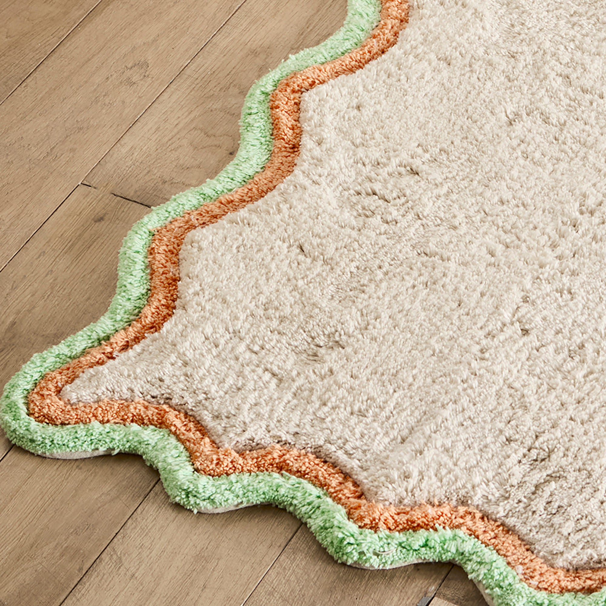 Scallop Bath Mat in Multi 50 x 80cm - Bath Mat - Fusion