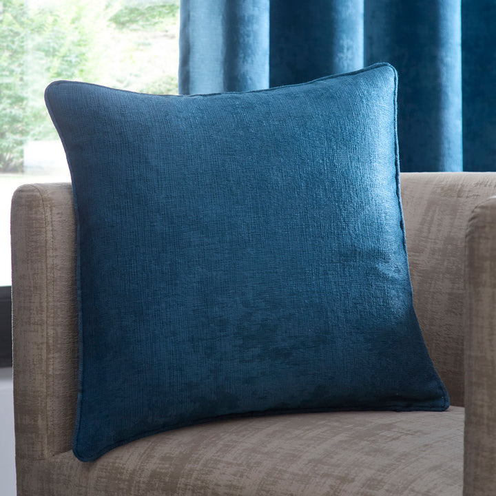 Strata Cushion by Fusion in Teal 43 x 43cm - Cushion - Fusion