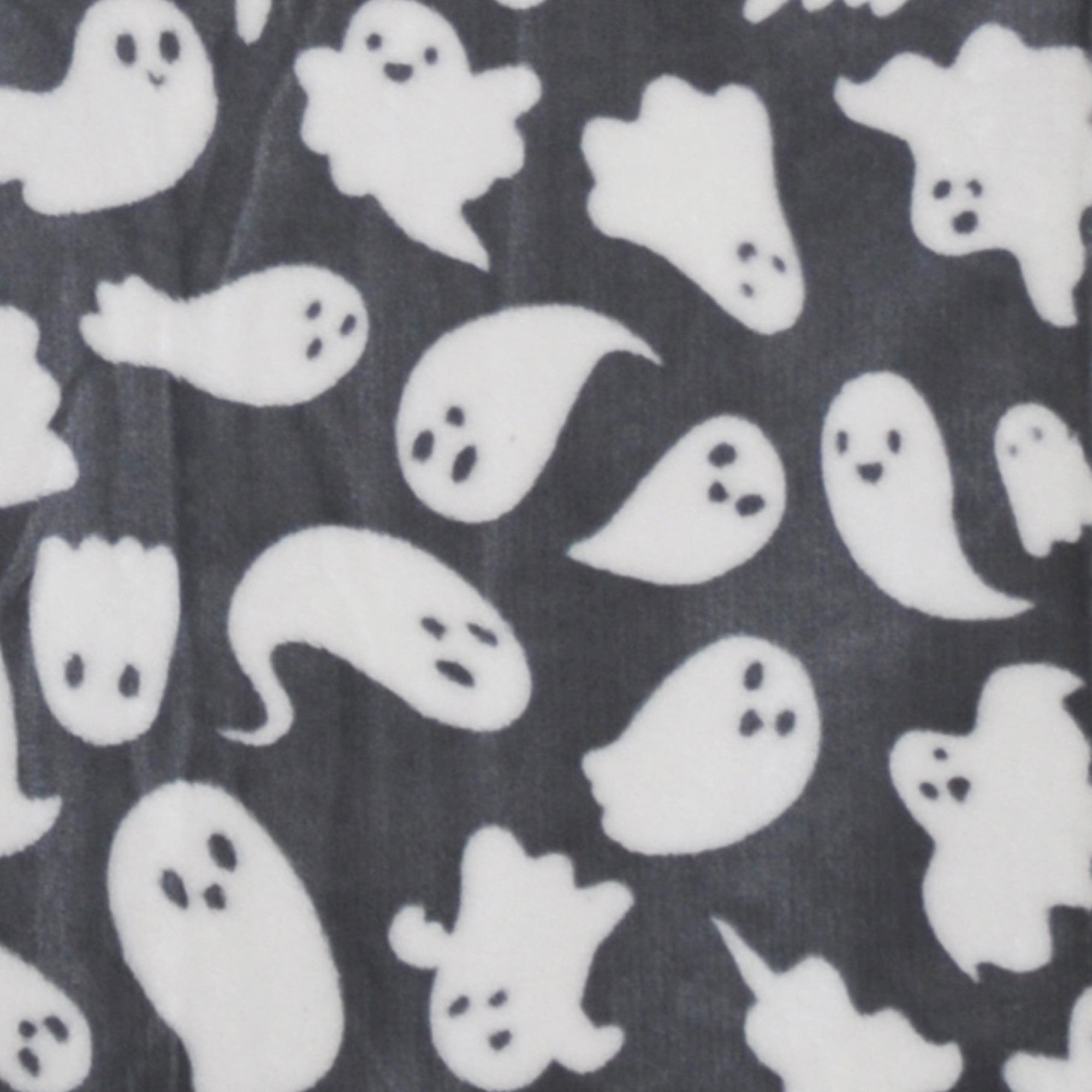 Spooky Ghosts Throw by Bedlam in Grey 120 x 150cm - Throw - Bedlam