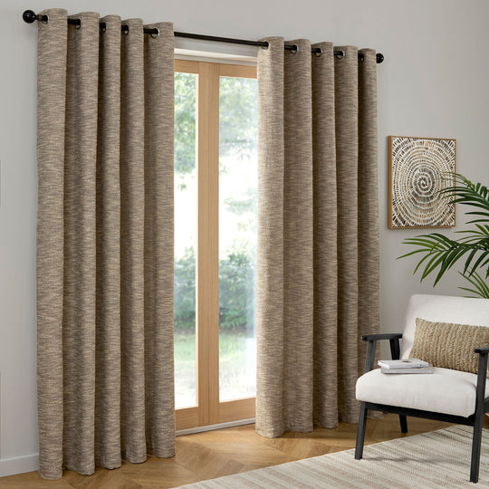Talon Eyelet Curtains in Natural