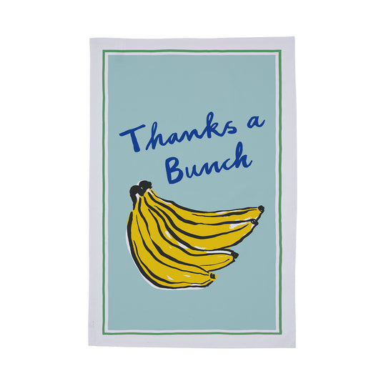 Thanks a Bunch Cotton Tea Towel in Multicolour