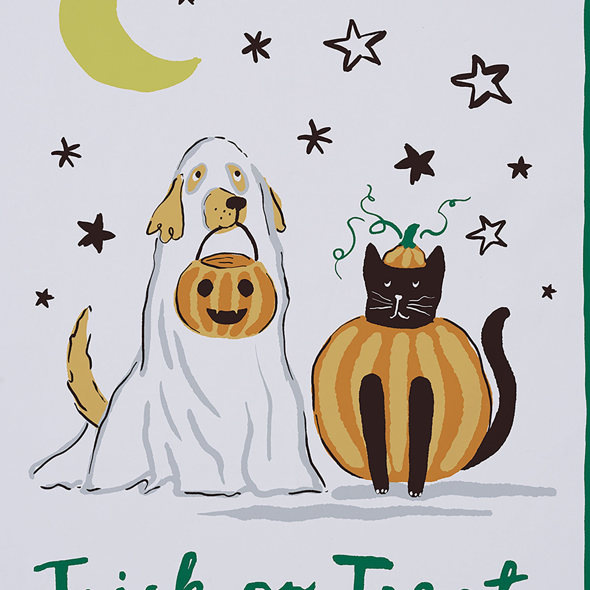 Ulster Weavers Trick or Treat Tea Towel - Cotton One Size in Multi - Tea Towel - Ulster Weavers