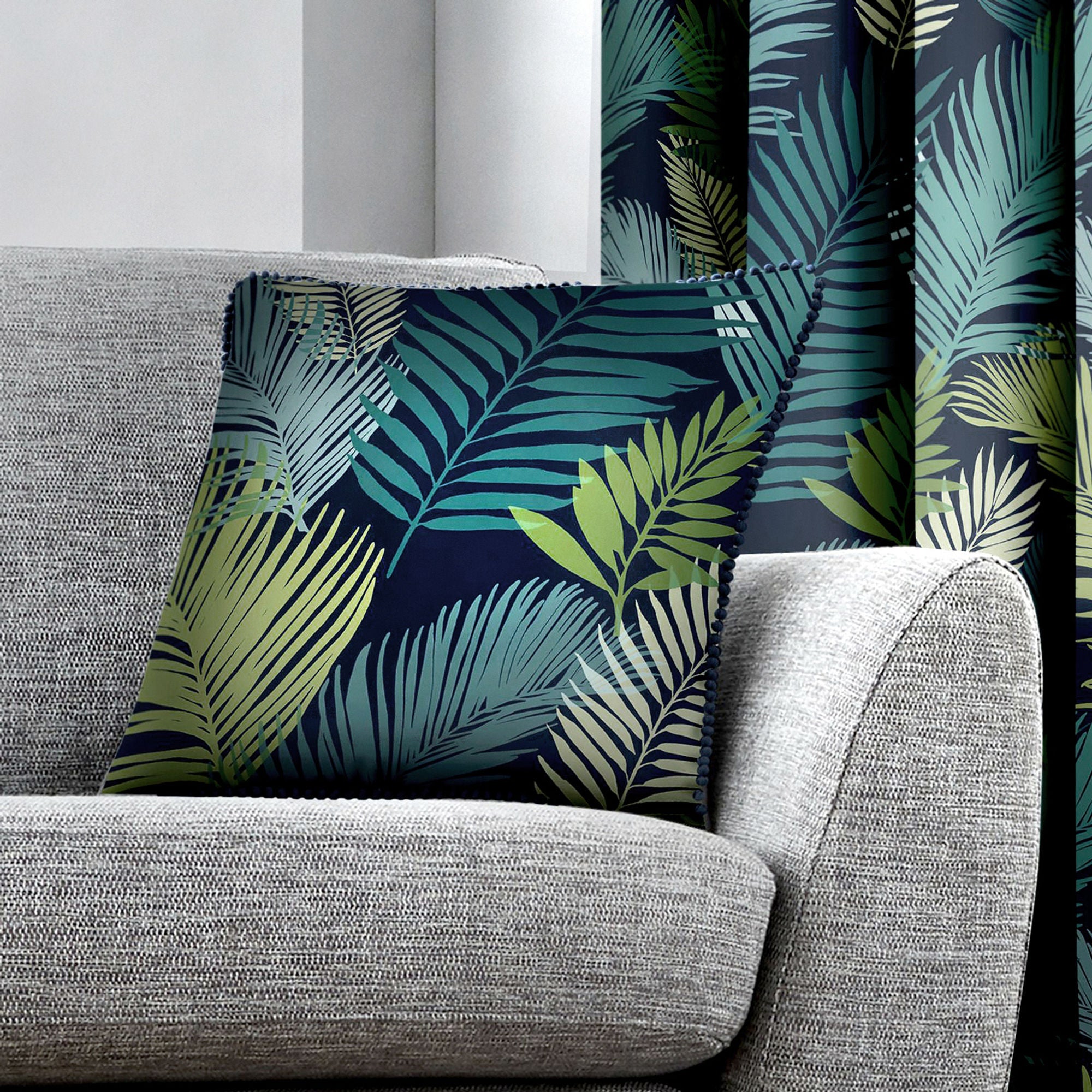 Tropical Cushion by Fusion in Multicolour 43 x 43cm - Cushion - Fusion