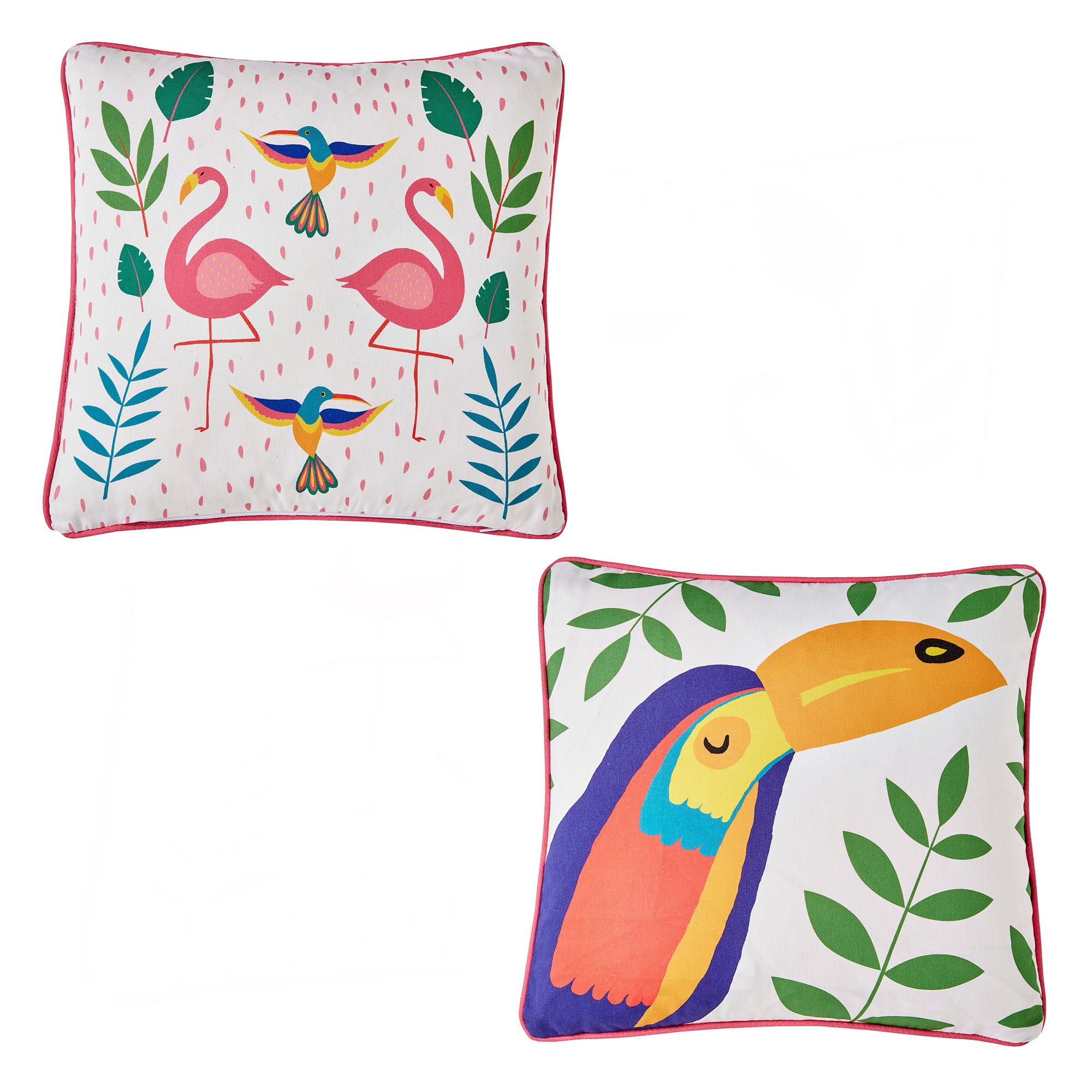 Tropical Flamingo Outdoor Cushion by Fusion in Pink 43 x 43cm - Cushion - Fusion