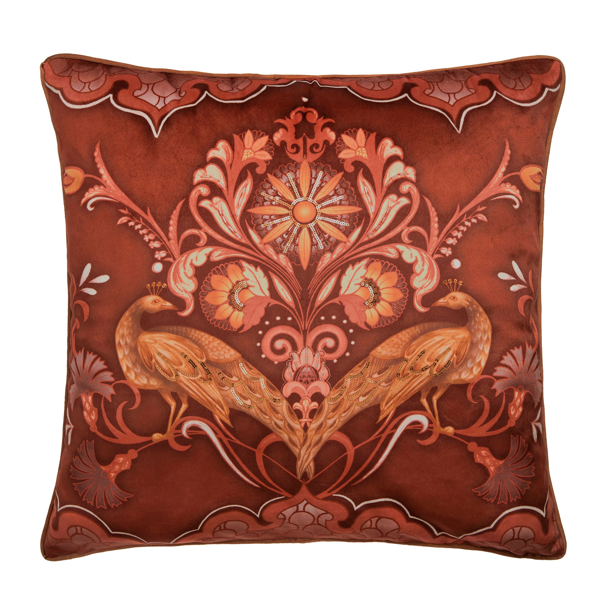Veritas Cushion in Spice 55 x 55cm - Cushion - Laurence Llewelyn-Bowen