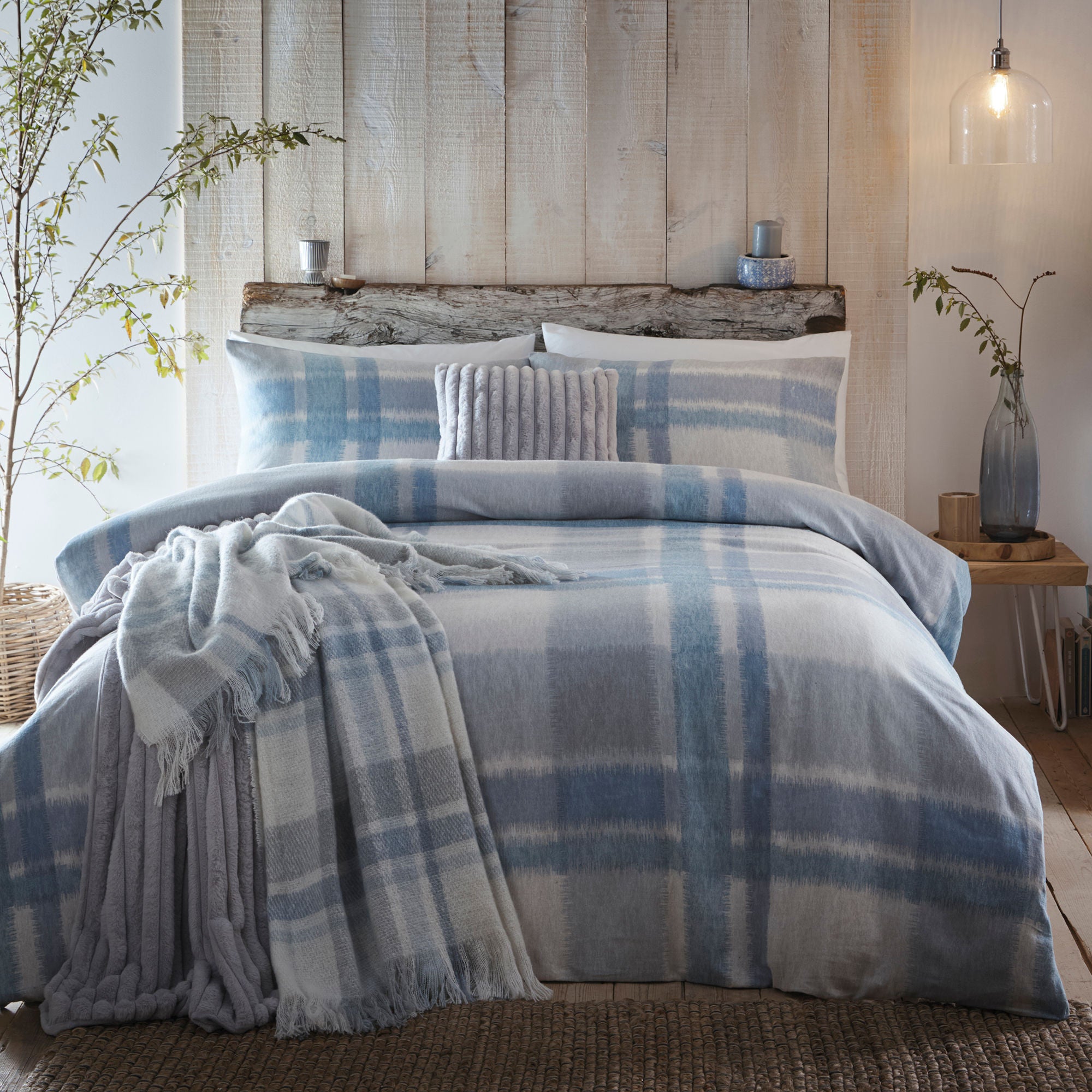 Verbier Duvet Cover Set by Appletree Hygge in Blue - Duvet Cover Set - Appletree Hygge