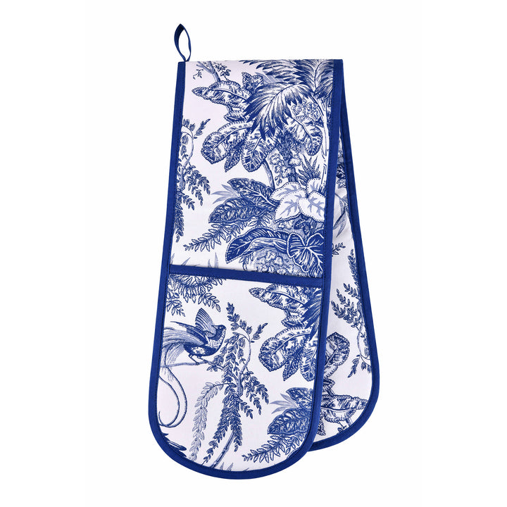 Ulster Weavers Willow Toile Double Oven Glove One Size in Blue