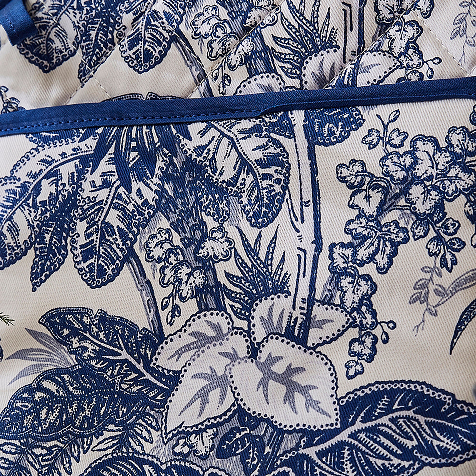 Ulster Weavers Willow Toile Pot Mitt One Size in Blue - Pot Mitt - Ulster Weavers