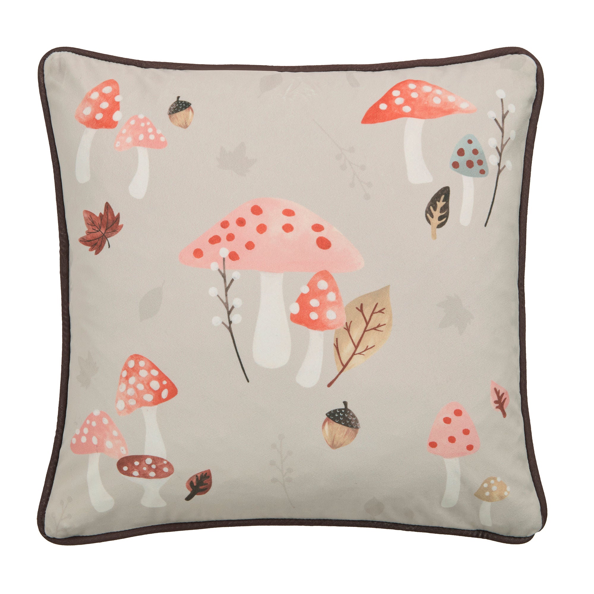 Woodland Dreams Cushion in Chocolate 43 x 43cm - Cushion - Fusion