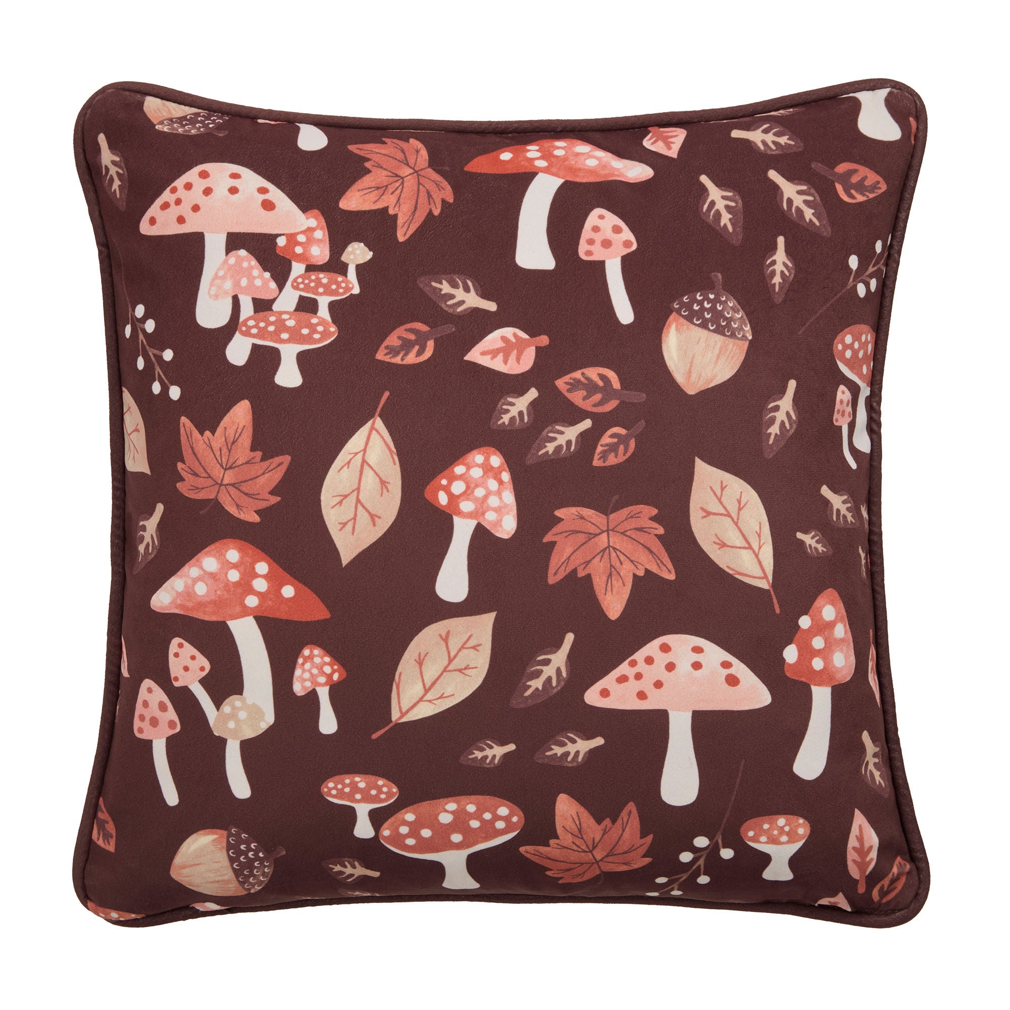 Woodland Dreams Cushion in Chocolate 43 x 43cm - Cushion - Fusion