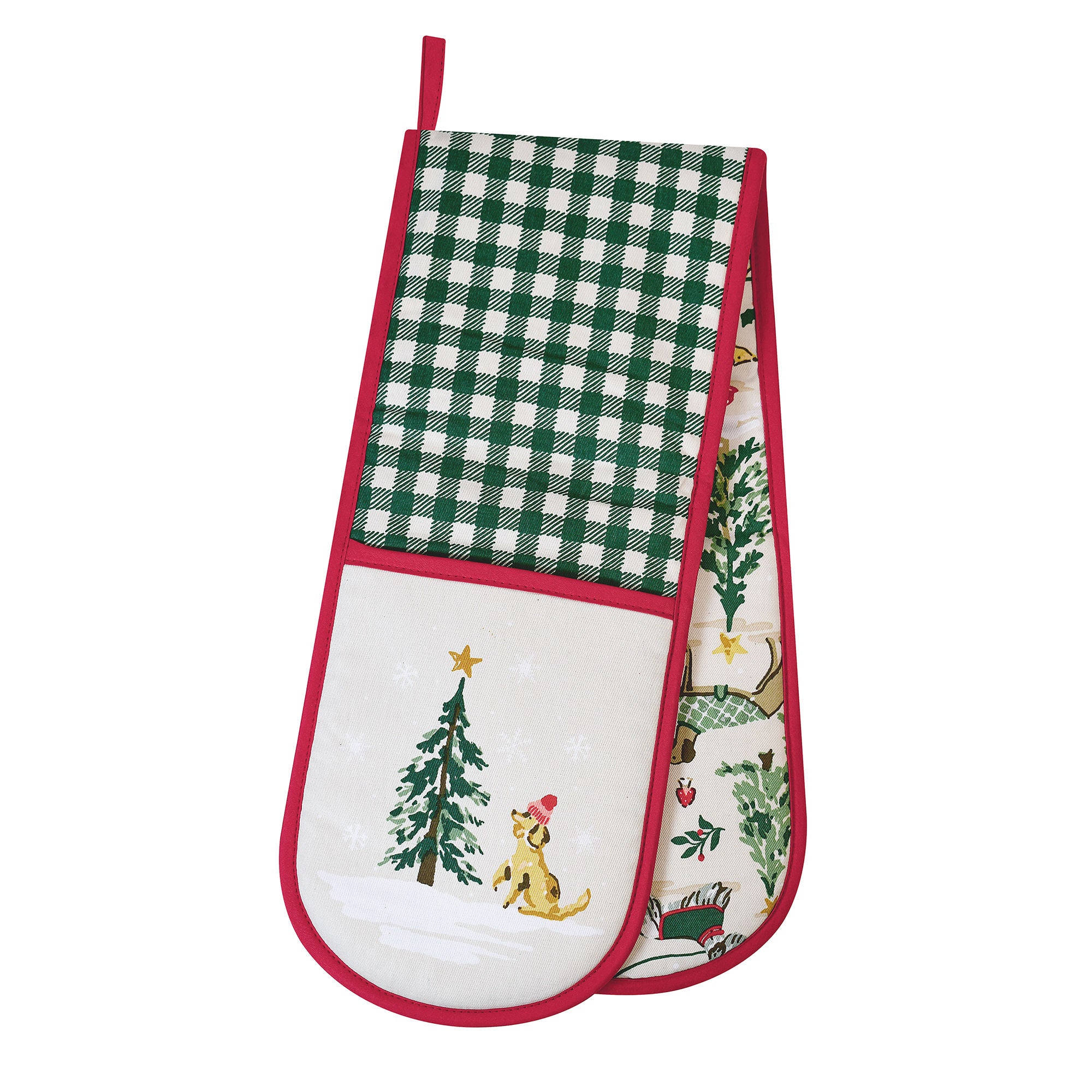 Winter Walkies Double Oven Glove in Beige - Double Oven Glove - Ulster Weavers