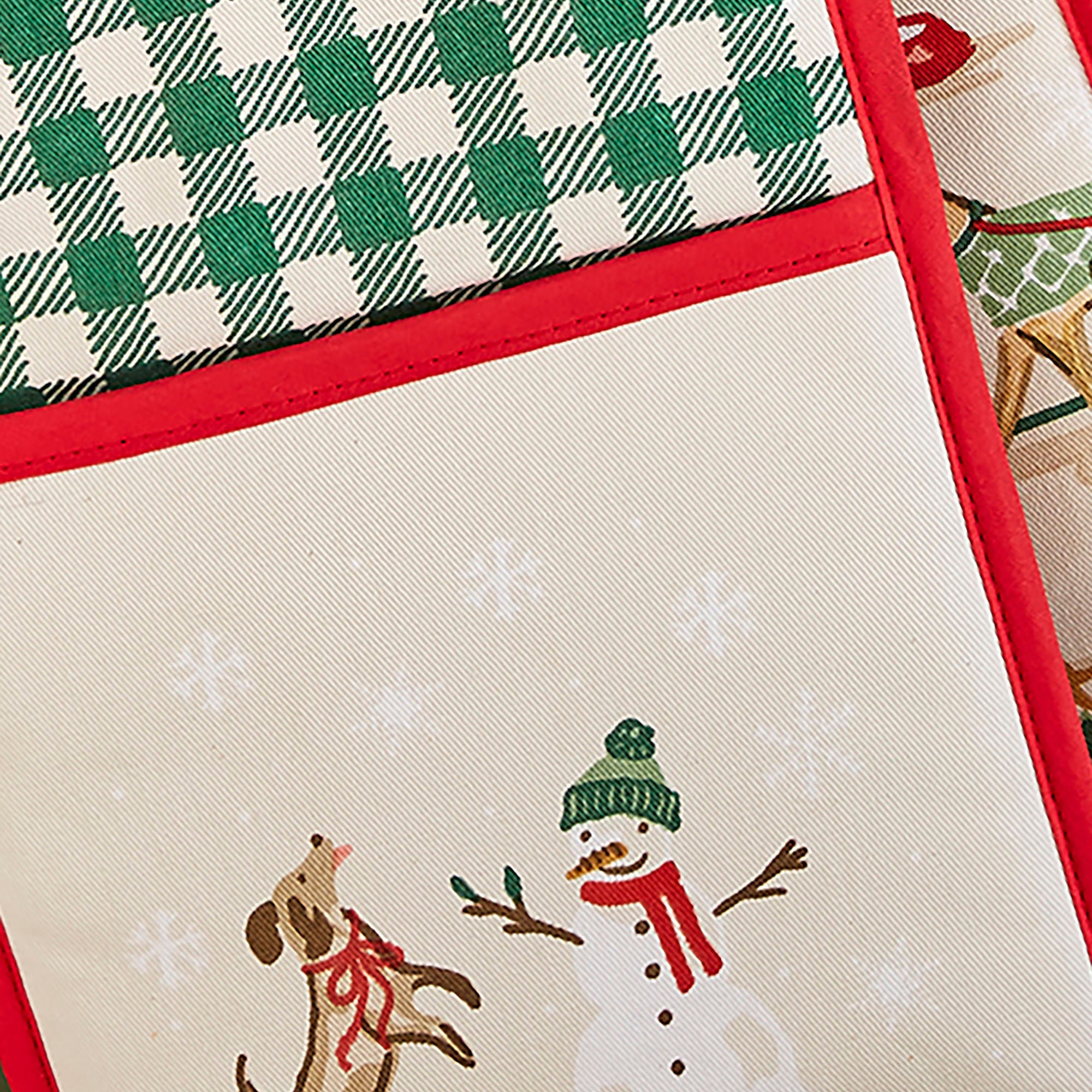 Winter Walkies Double Oven Glove in Beige - Double Oven Glove - Ulster Weavers