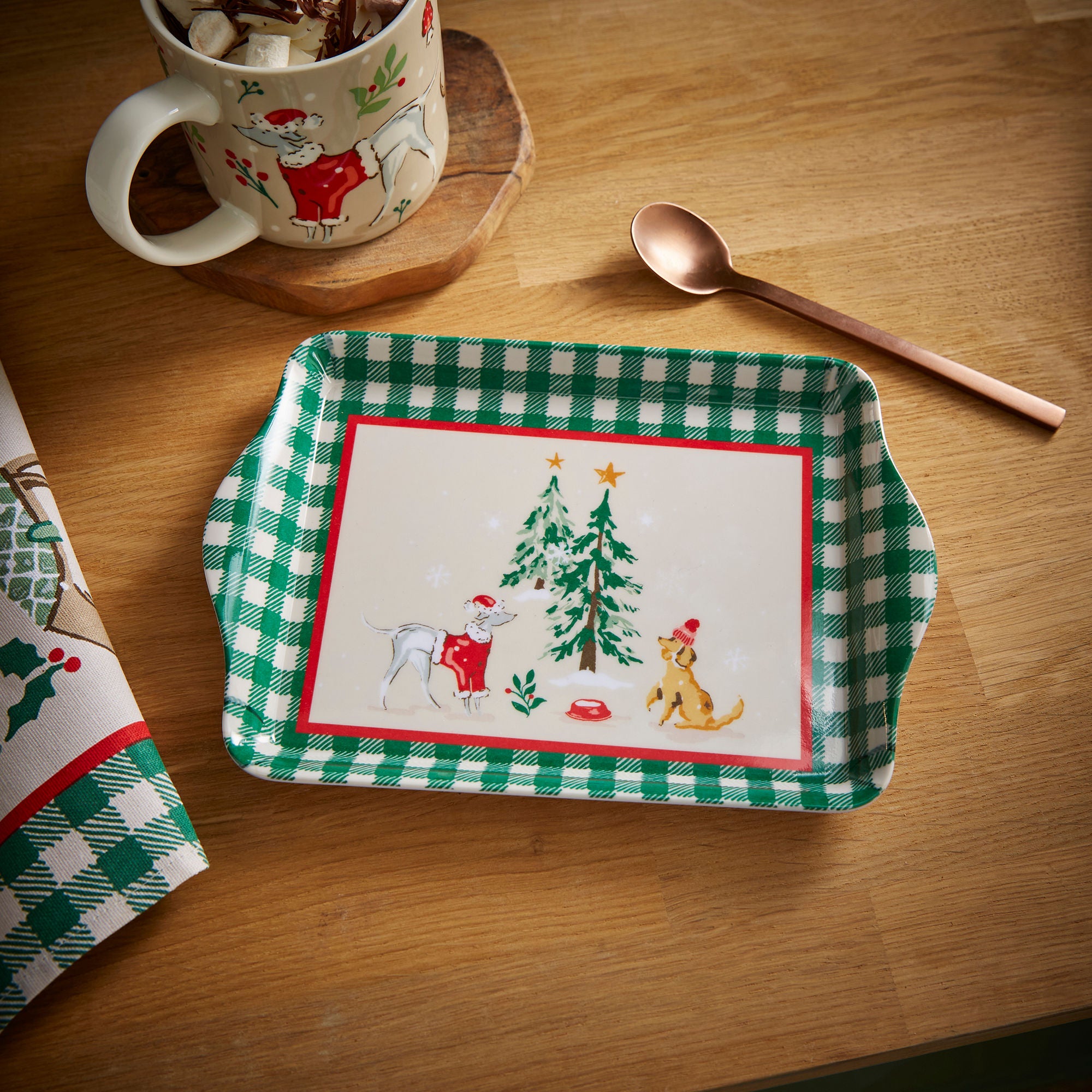 Winter Walkies Scatter Tray in Beige - Tray - Ulster Weavers