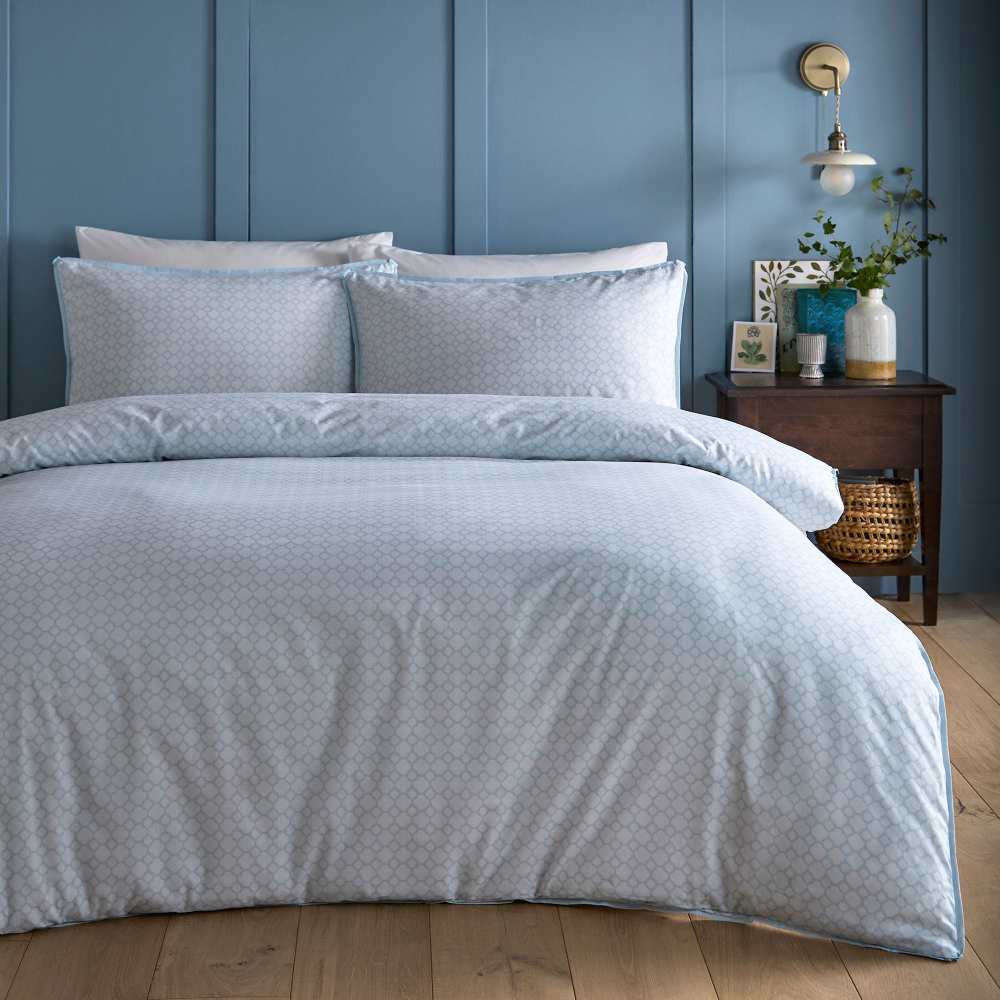 Willow Tree Scene Duvet Cover Set in Blue - Duvet Cover Set - Appletree