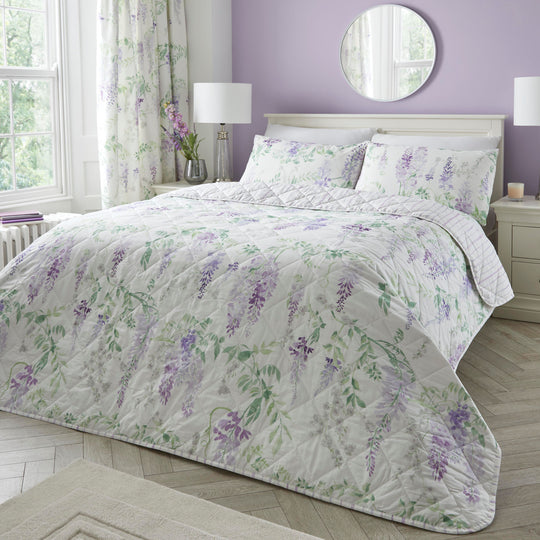 Wisteria Bedspread in Lilac 200 x 230cm