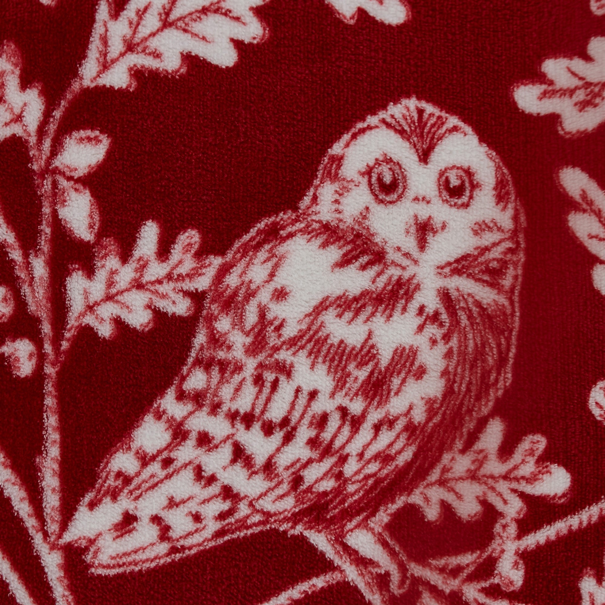 Woodland Owls Duvet Cover Set by Dreams & Drapes Lodge in Red - Duvet Cover Set - Dreams & Drapes Lodge