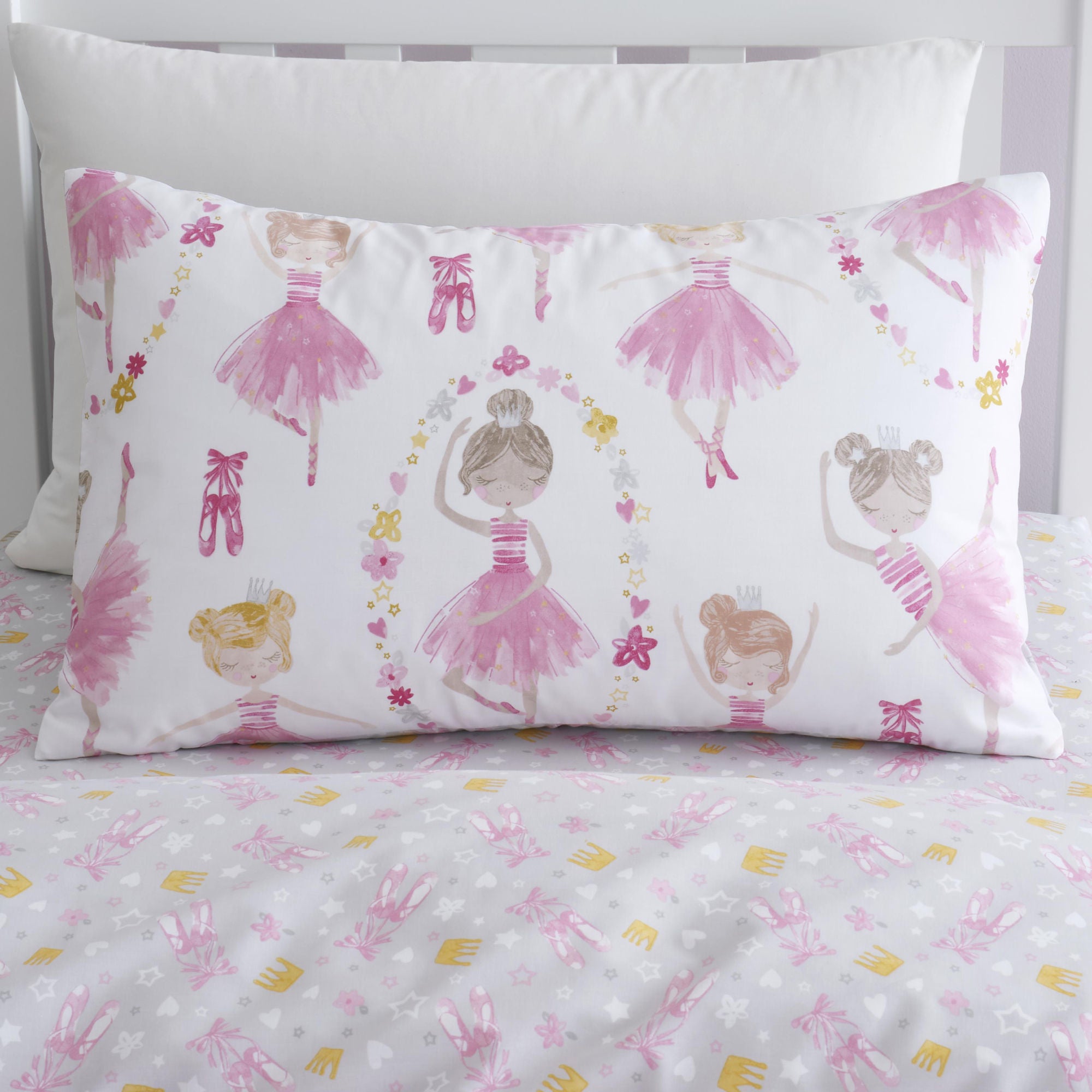 Ballet Dancer Duvet Cover Set by Bedlam in Pink - Duvet Cover Set - Bedlam