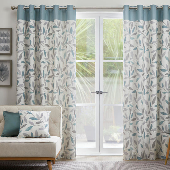 Beechwood Eyelet Curtains in Duck Egg
