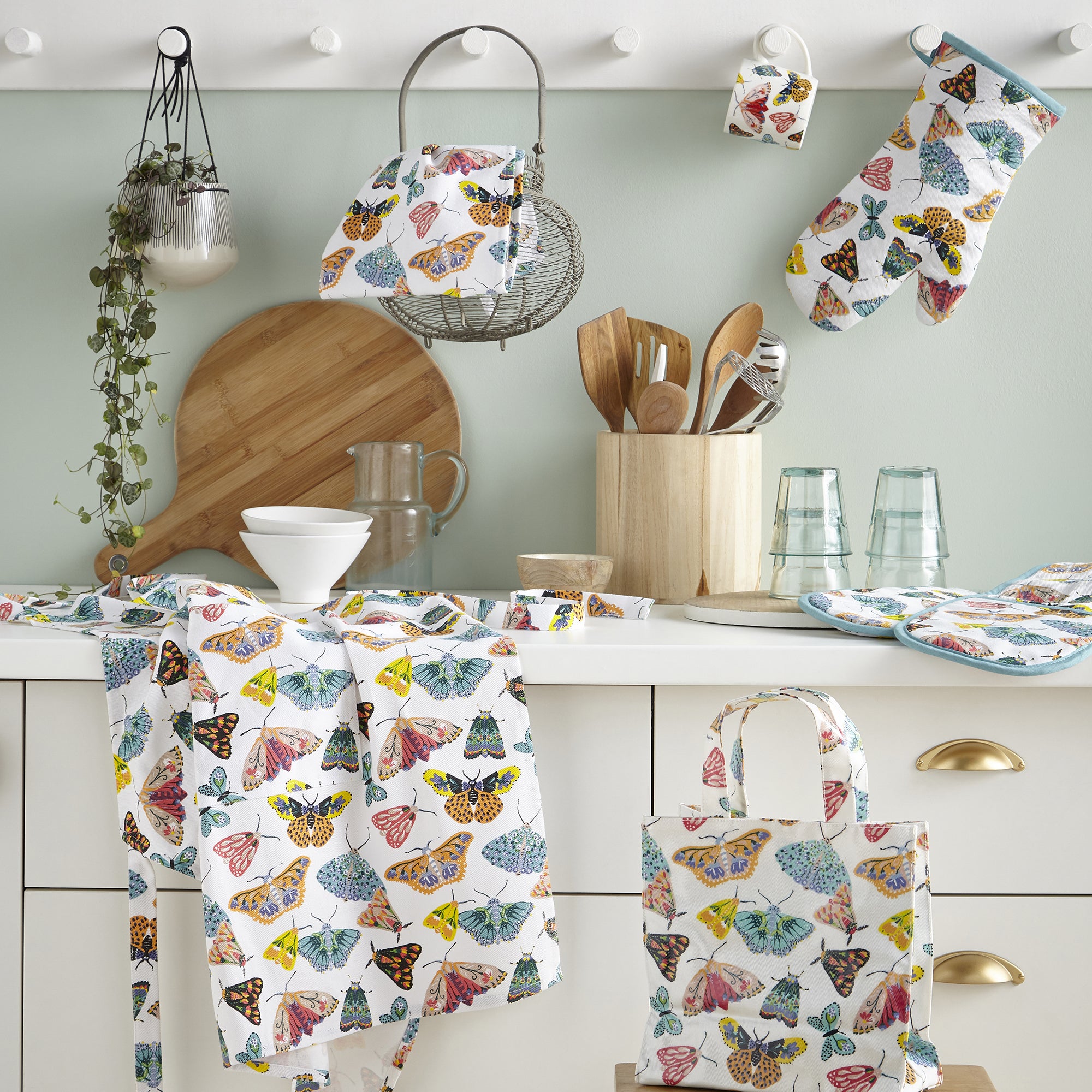 Ulster Weavers Cotton Tea Towel - Butterfly House (100% Cotton, Multicolour) - Tea Towel - Ulster Weavers