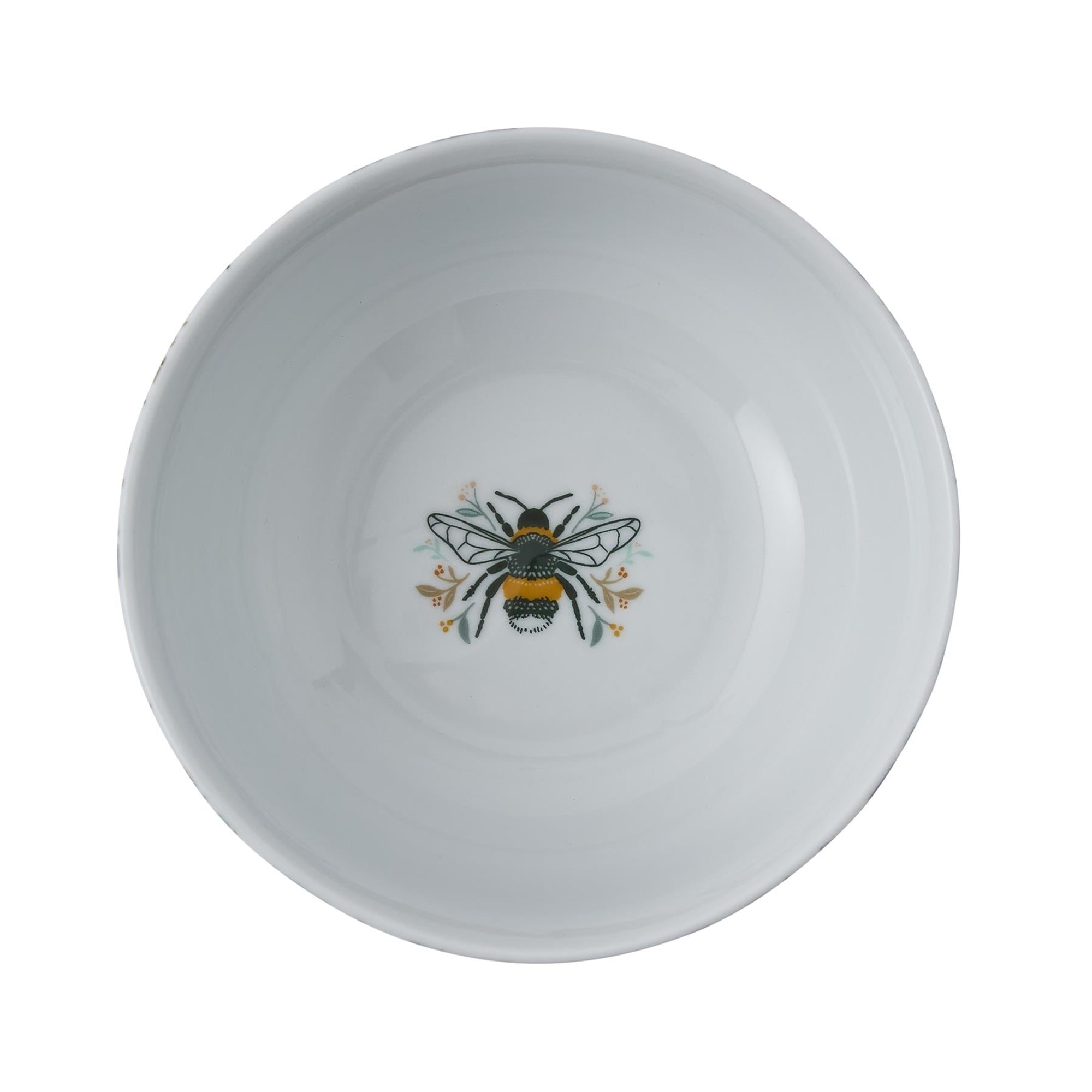Ulster Weavers Bee Bloom Bowl - Porcelain - 4 Pack One Size in White - Bowls - Ulster Weavers
