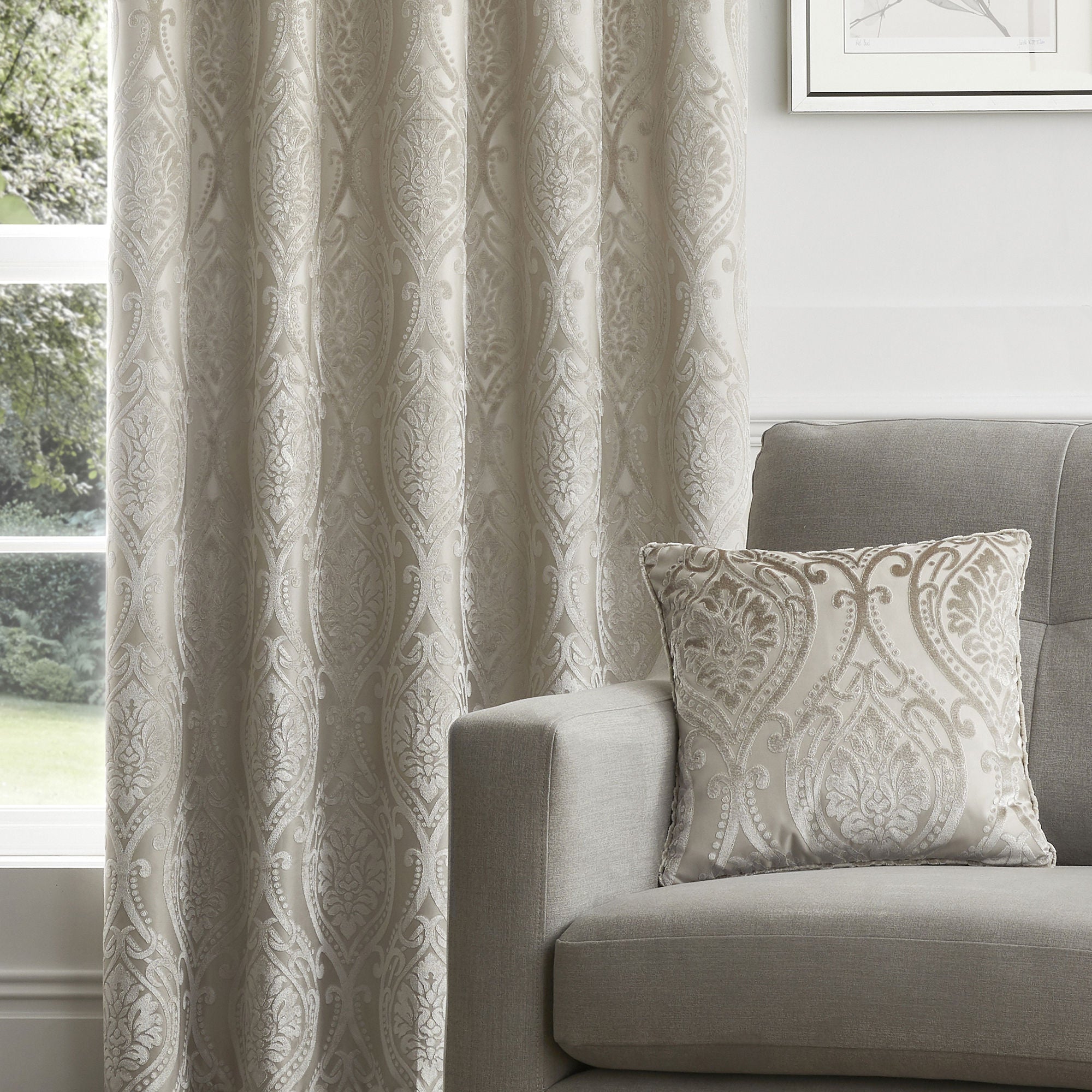 Chateau Cushion by Curtina in Natural 43 x 43cm - Cushion - Curtina