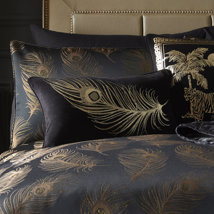 Dandy Cushion by Laurence Llewelyn-Bowen in Black 30 x 50cm - Cushion - Laurence Llewelyn-Bowen