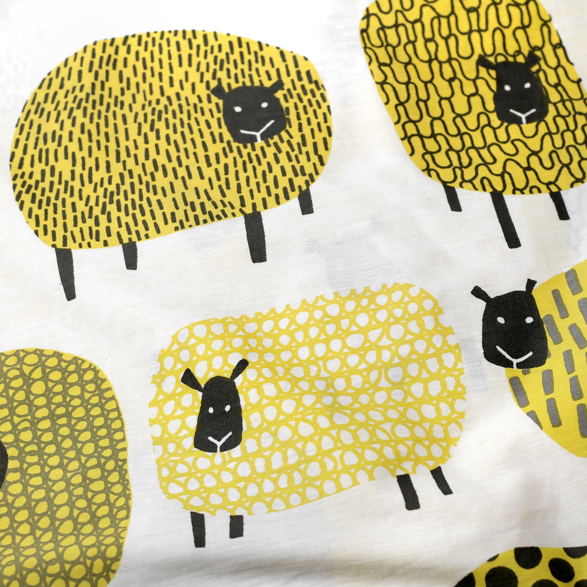 Dotty Sheep Duvet Cover Set by Fusion in Ochre - Duvet Cover Set - Fusion