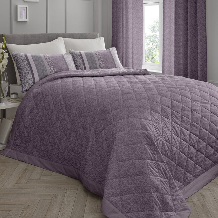 Hanworth Bedspread by Dreams & Drapes in Heather 195 x 229cm - Bedspread - Dreams & Drapes