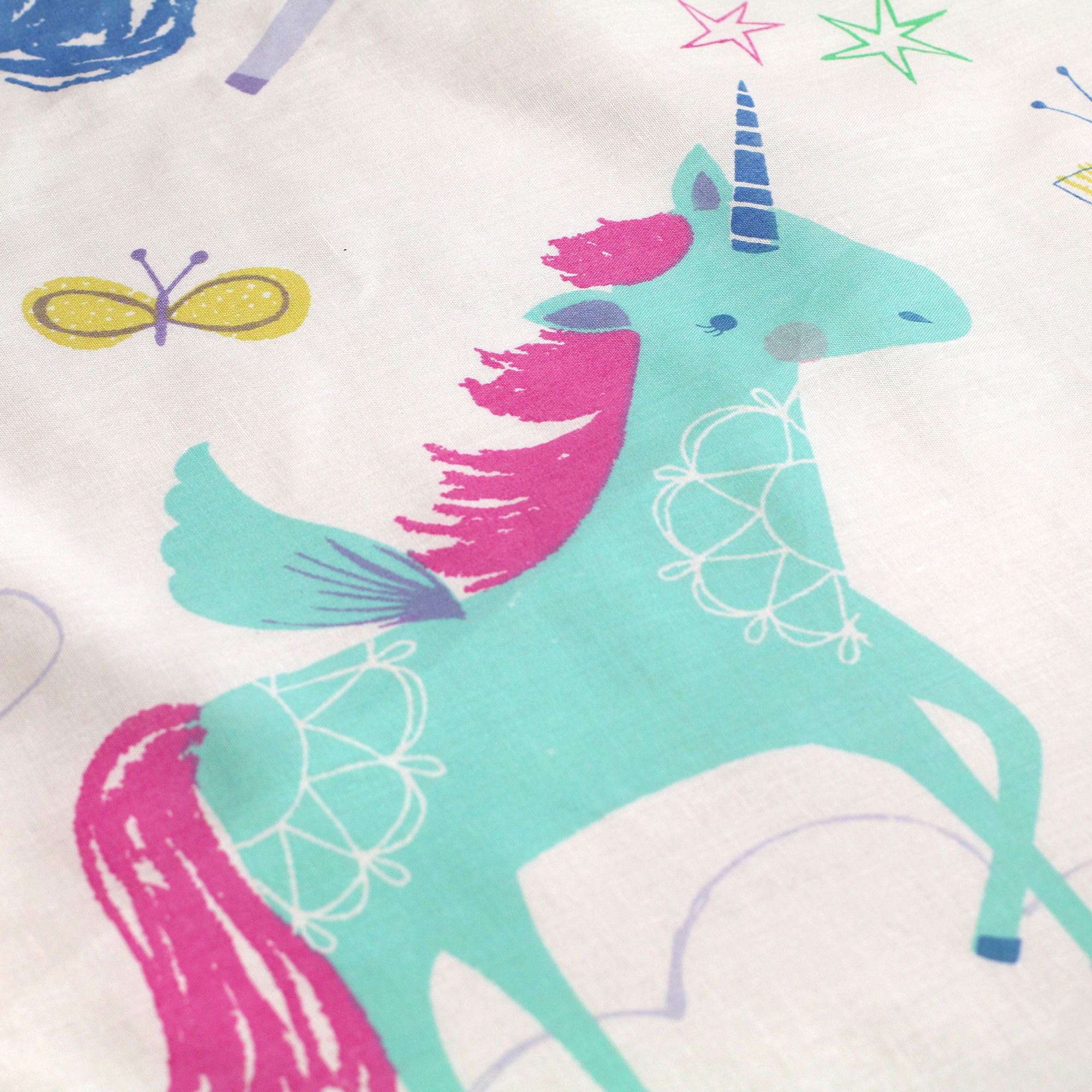 Rainbow Unicorn Duvet Cover Set by Bedlam in Multicolour - Duvet Cover Set - Bedlam