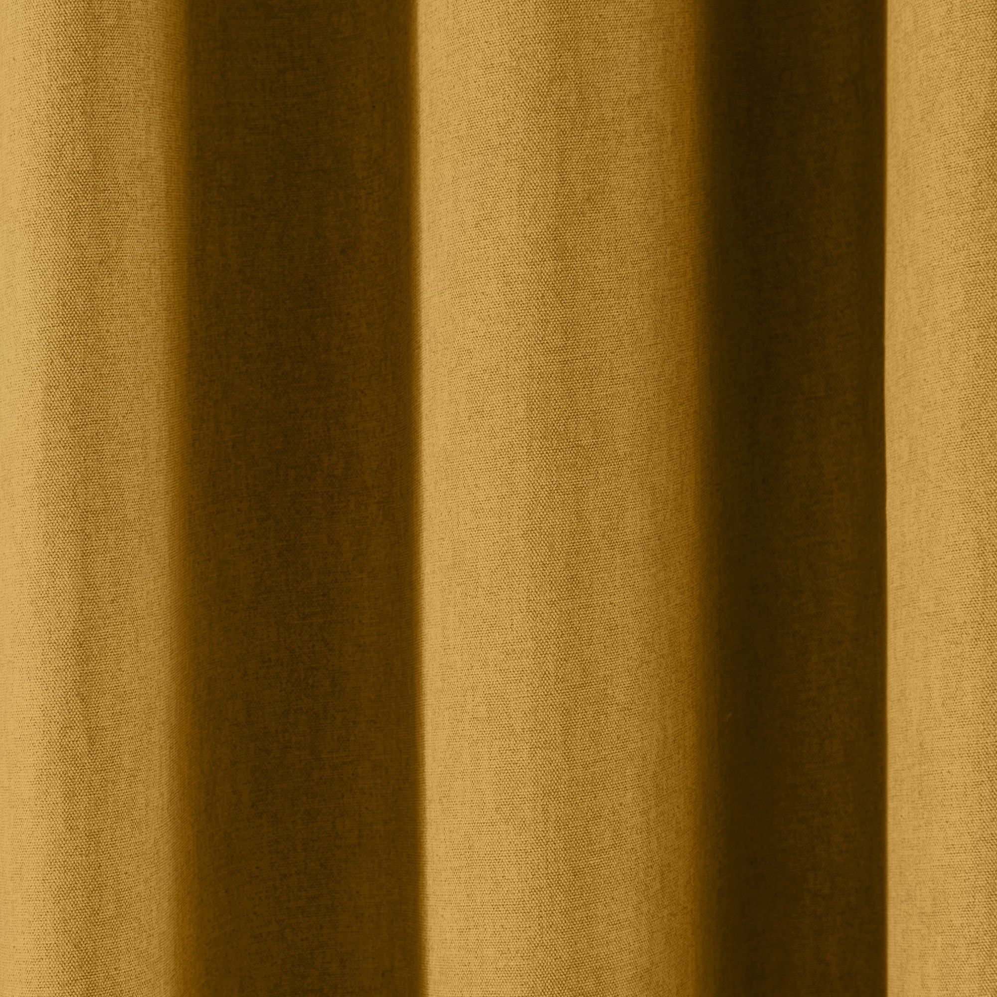 Sorbonne Pair of Eyelet Curtains by Fusion in Ochre - Pair of Eyelet Curtains - Fusion