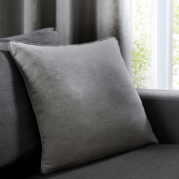 Sorbonne Cushion by Fusion in Charcoal 43 x 43cm - Cushion - Fusion