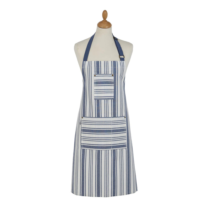 Ulster Weavers Denim Stripe Apron - Cotton One Size in Blue - Apron - Ulster Weavers