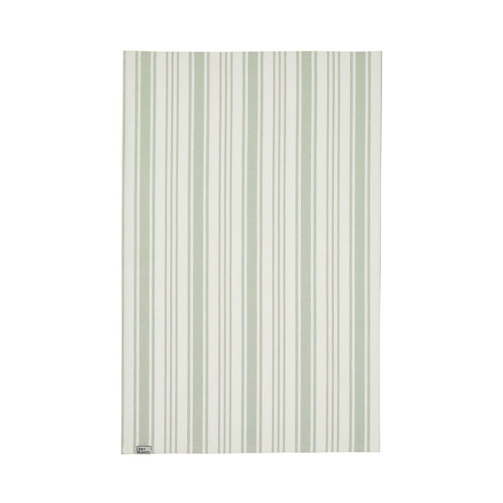 Ulster Weavers Sage Stripe Tea Towel - Cotton One Size in Sage - Tea Towel - Ulster Weavers