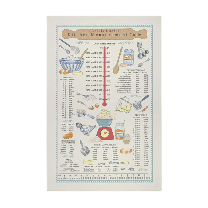 Ulster Weavers Kitchen Measurements Tea Towel - Cotton One Size in Multi - Tea Towel - Ulster Weavers