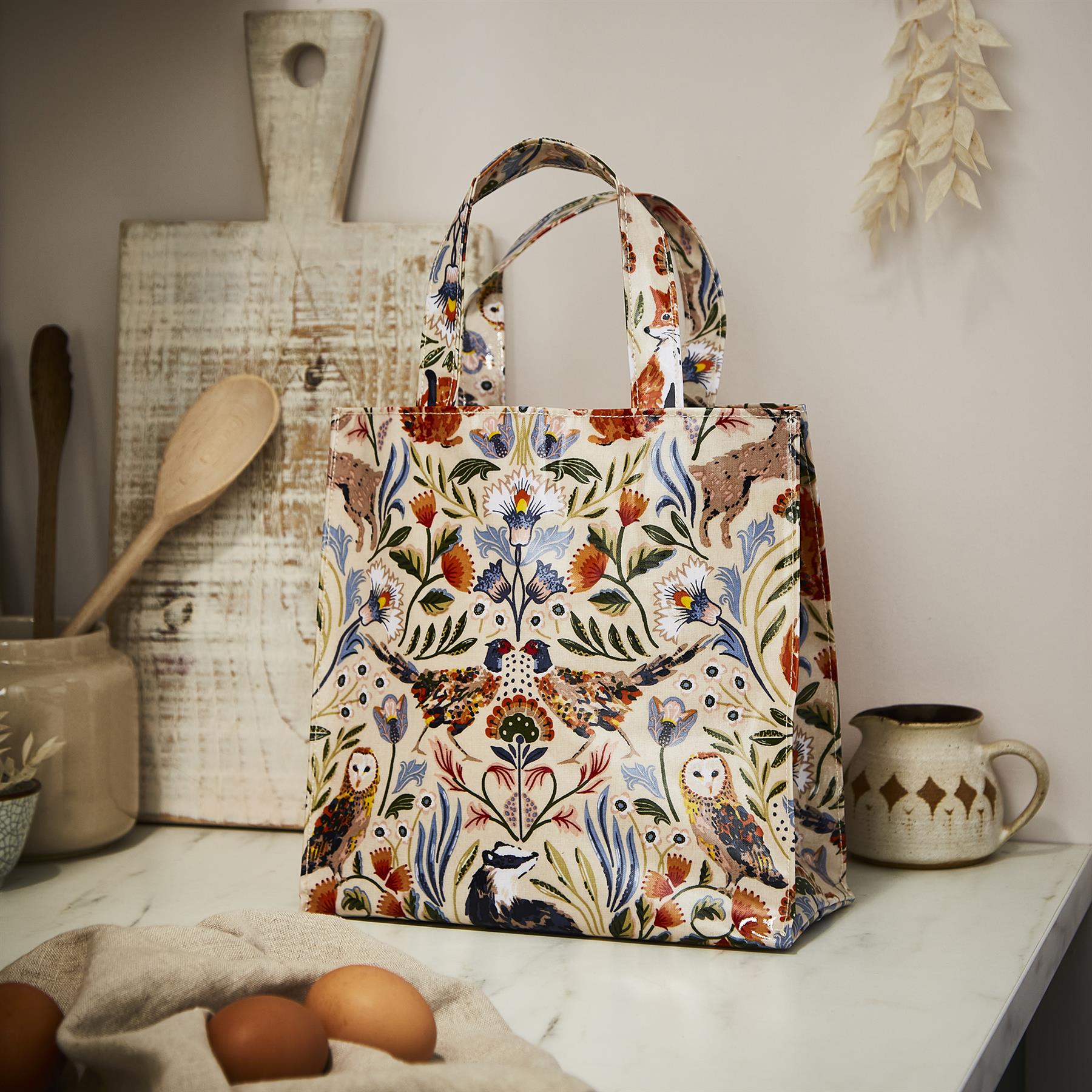 Ulster Weavers Blackthorn PVC Bag - Small in Beige - Bag - Ulster Weavers