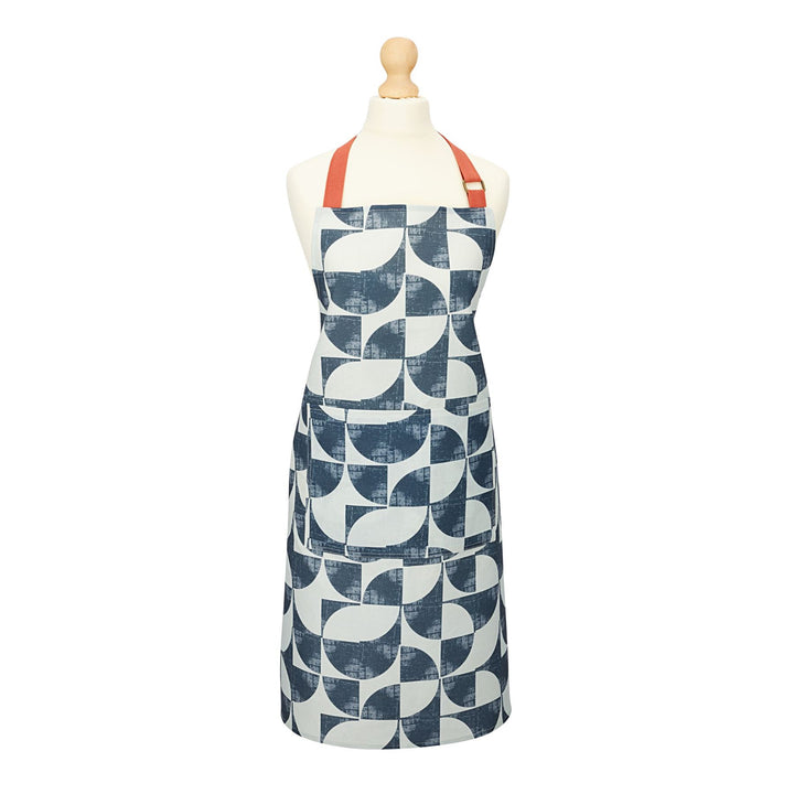 Ulster Weavers Cotton Apron - Causeway Geo (Cotton, Blue) -  - Ulster Weavers