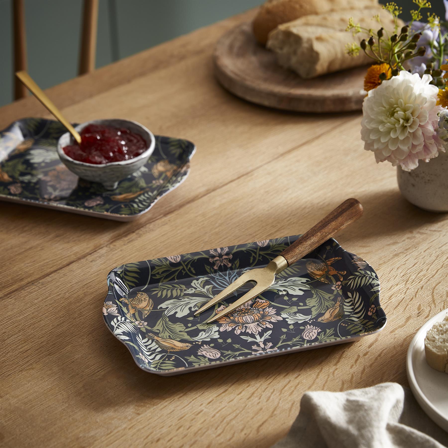 Ulster Weavers Finch & Flower Tray - Scatter  One Size in Navy - Tray - Ulster Weavers