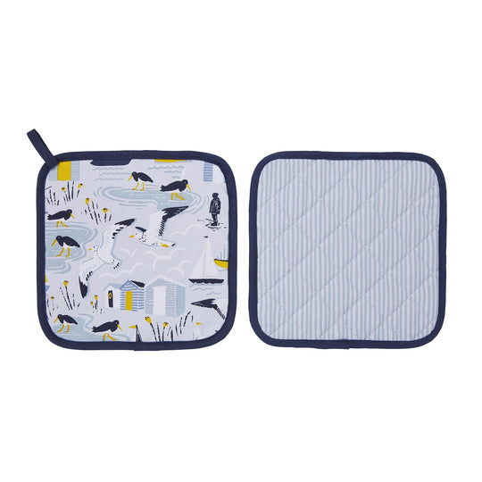 Seashore Pot Mat in Blue