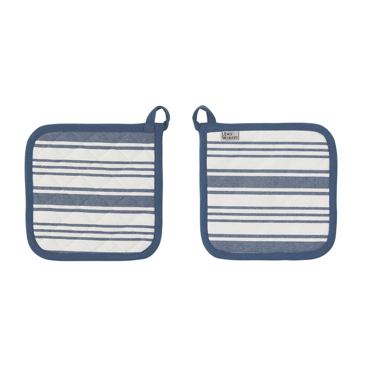 Ulster Weavers Denim Stripe Pot Mat One Size in Blue - Pot Mat - Ulster Weavers