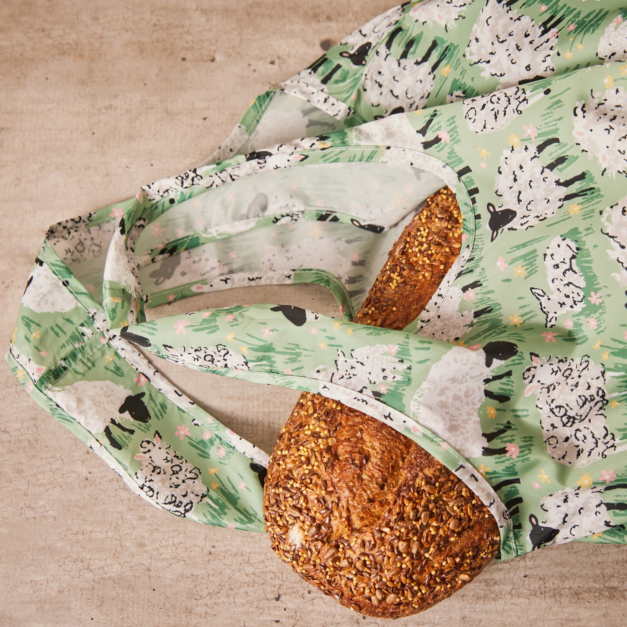 Ulster Weavers Woolly Sheep Packable Bag One Size in Green - Bag - Ulster Weavers