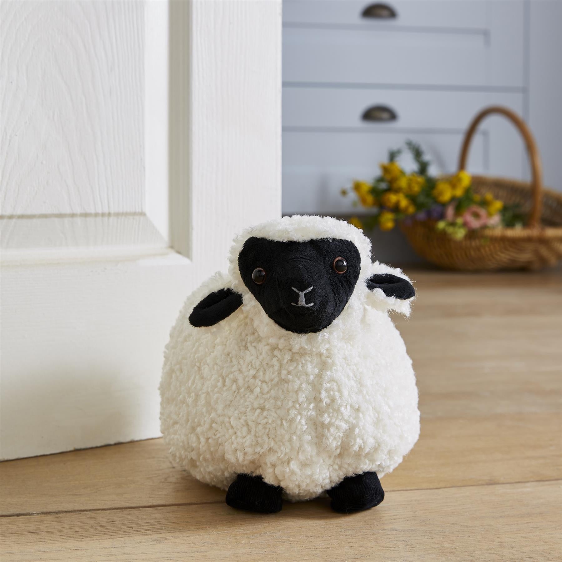 Ulster Weavers Finbar Sheep Doorstop - Shaped One Size in Natural - Doorstops - Ulster Weavers