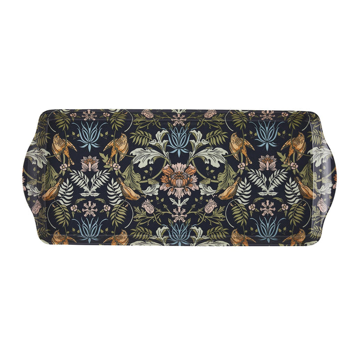 Ulster Weavers Finch & Flower Tray - Small One Size in Navy - Tray - Ulster Weavers